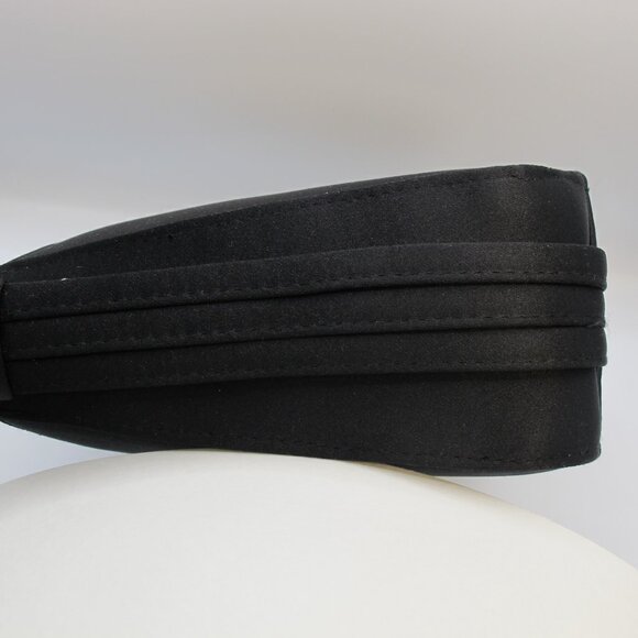 Talbots navy silk evening purse with braided handle - Picture 8 of 11